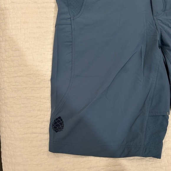 Stio Men's Slate Blue Athletic Shorts - Picture 2 of 9